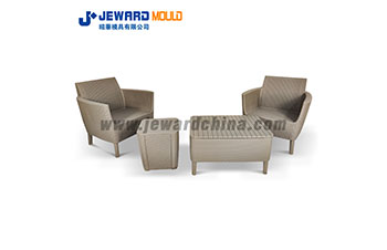 Round Outdoor Sofa Set Mould With Rattan Style
