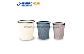 Round Dustbin Mould With Honeycomb Style