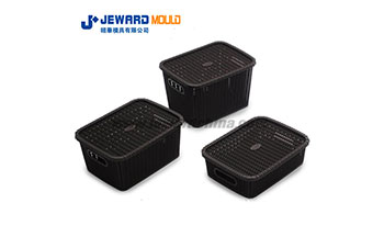 Storage Basket Mould With Cover Classical Knit Style