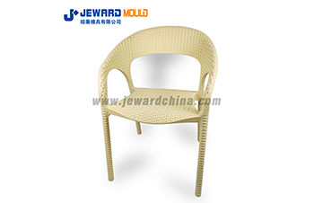 Round Metal Leg Chair Armed Chair Mould With Rattan Style JP31